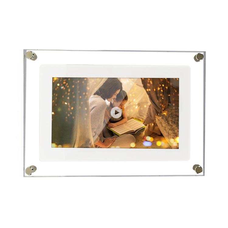 10.1 inch Transparent Acrylic Digital Photo Frame Video Picture Music Player Electronic Album Gift(AU Plug) - 11 inch Below by buy2fix | Online Shopping UK | buy2fix