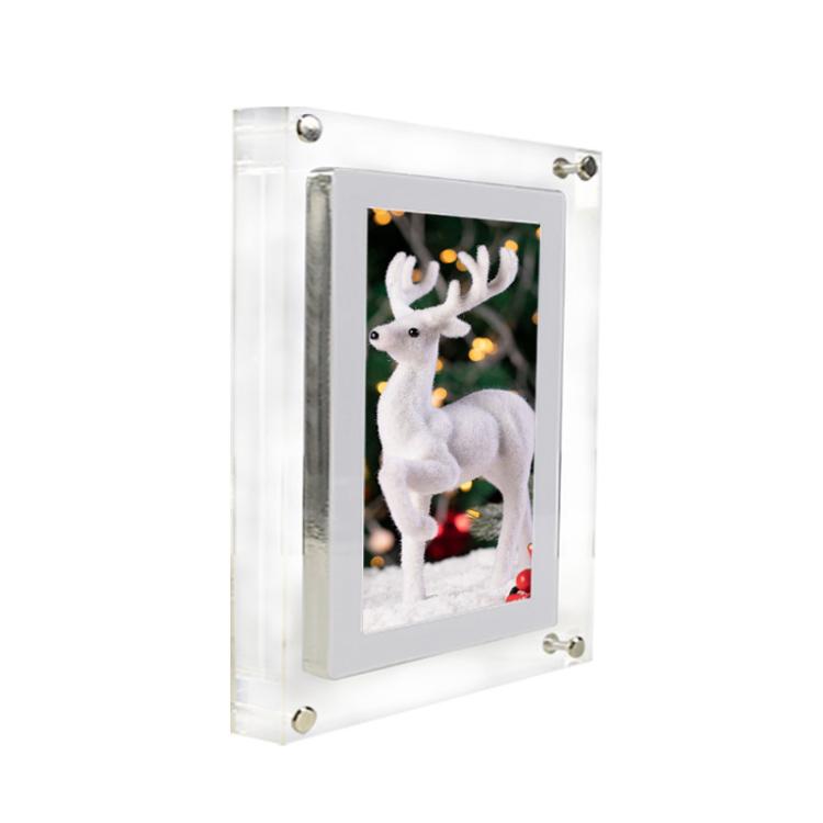 10.1 inch Transparent Acrylic Digital Photo Frame Video Picture Music Player Electronic Album Gift(EU Plug) - 11 inch Below by buy2fix | Online Shopping UK | buy2fix