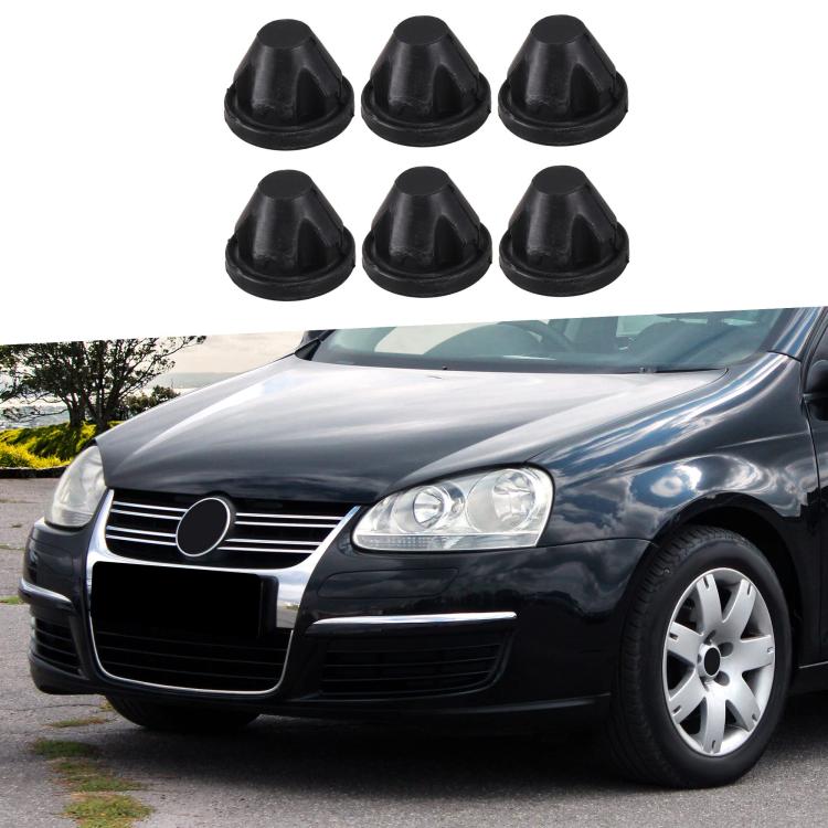 03G103184C 6-in-1 For Audi A3 Engine Rubber Hood Grommet Decorative Parts - Engine Fittings by buy2fix | Online Shopping UK | buy2fix