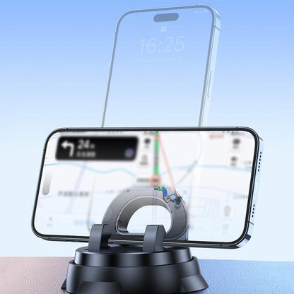 Car Navigation Stand Car Phone Holder 360 Rotating Powerful Adsorption Dashboard Multifunctional Phone Holder(Black) - Universal Car Holders by buy2fix | Online Shopping UK | buy2fix