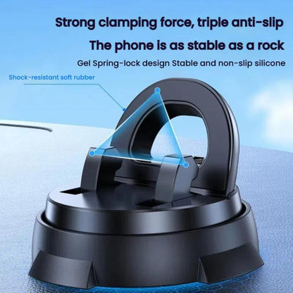 Car Navigation Stand Car Phone Holder 360 Rotating Powerful Adsorption Dashboard Multifunctional Phone Holder(Black) - Universal Car Holders by buy2fix | Online Shopping UK | buy2fix