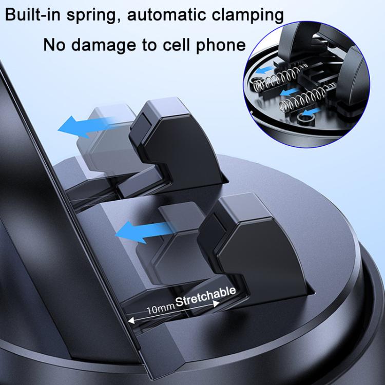 Car Navigation Stand Car Phone Holder 360 Rotating Powerful Adsorption Dashboard Multifunctional Phone Holder(Black) - Universal Car Holders by buy2fix | Online Shopping UK | buy2fix
