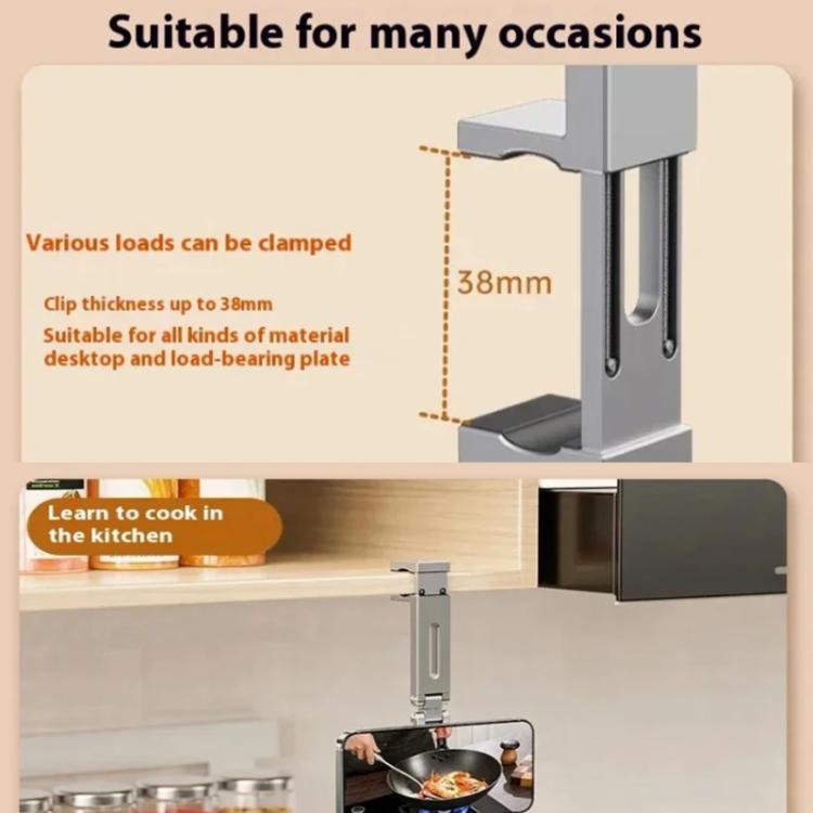 Travel Portable Magnetic Phone Holder Flexible Rotation Hands-Free Airplane Phone Mount(Gray) - Desktop Holder by buy2fix | Online Shopping UK | buy2fix