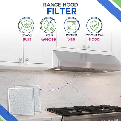 For Ventline BCC024600 2pcs 8x8 Inch Range Hood Vent Filter Replacement Parts - Range Hood Parts by buy2fix | Online Shopping UK | buy2fix