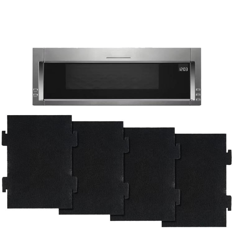 4pcs /Pack Microwave Filter Cotton For KitchenAid KMLS311HBL/ Whirlpool YKMLS311 YWML55011, WML75011 - Microwave Oven Parts by buy2fix | Online Shopping UK | buy2fix