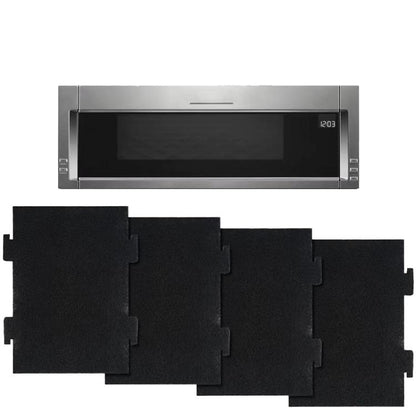 4pcs /Pack Microwave Filter Cotton For KitchenAid KMLS311HBL/ Whirlpool YKMLS311 YWML55011, WML75011 - Microwave Oven Parts by buy2fix | Online Shopping UK | buy2fix