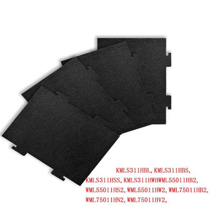 4pcs /Pack Microwave Filter Cotton For KitchenAid KMLS311HBL/ Whirlpool YKMLS311 YWML55011, WML75011 - Microwave Oven Parts by buy2fix | Online Shopping UK | buy2fix