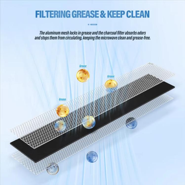 2pcs /Pack Microwave Charcoal Filter For GE WB02X11550 JX81L - Microwave Oven Parts by buy2fix | Online Shopping UK | buy2fix