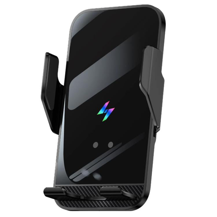 Car Air Outlet Wireless Charging Infrared Automatic Opening Closing Bracket(Black) - Wireless Charger Holders by buy2fix | Online Shopping UK | buy2fix