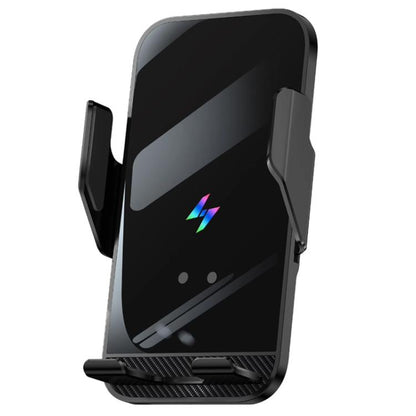 Car Air Outlet Wireless Charging Infrared Automatic Opening Closing Bracket(Black) - Wireless Charger Holders by buy2fix | Online Shopping UK | buy2fix