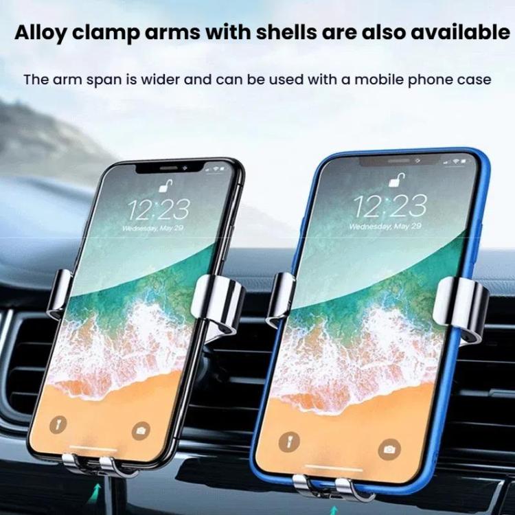 Air Outlet Clip-on Gravity 360-degree Rotating Car Phone Holder, Color: Gold Eagle Beak Clip - Universal Car Holders by buy2fix | Online Shopping UK | buy2fix