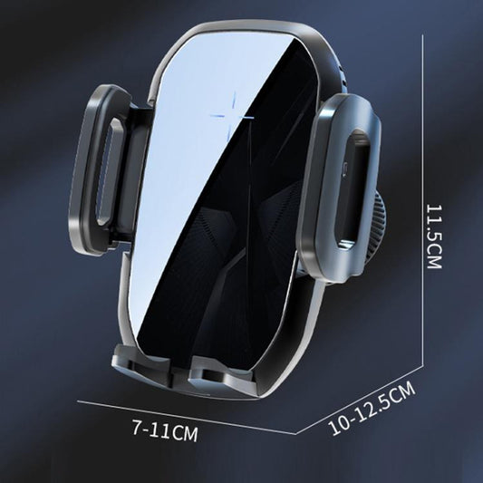 15W Wireless Induction Snap-on Charging Car Air Outlet Phone Holder, Color: Black - Wireless Charger Holders by buy2fix | Online Shopping UK | buy2fix