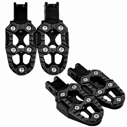 JT-001-1 CNC Aluminum Alloy Wear-resistant and Non-slip Pedals Universal Rear Pedals(Yellow) - Replacement Parts by buy2fix | Online Shopping UK | buy2fix