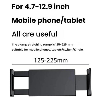 For 4.7-12.9inch Cell Phone Tablet PC Universal Bracket Base 360 Rotation Foldable Wall Mounted Support Holder Clip(White) - Shower & Wall Mounts by buy2fix | Online Shopping UK | buy2fix