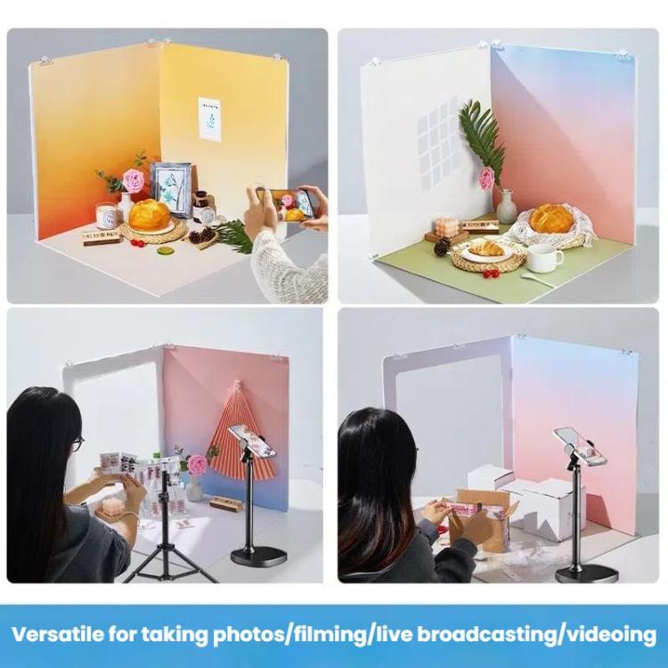 19pcs /Set 3D Shooting Background Board Live Broadcast Product Photography Props, Size: 35cm - Solid Color by buy2fix | Online Shopping UK | buy2fix