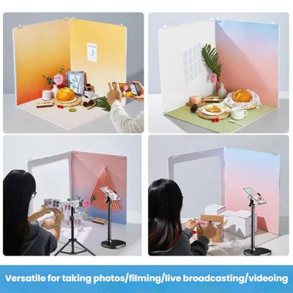 19pcs /Set 3D Shooting Background Board Live Broadcast Product Photography Props, Size: 35cm - Solid Color by buy2fix | Online Shopping UK | buy2fix