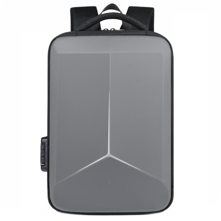 15.6-16.6 Inch Hard Shell Laptop Backpack with USB+Type-C Charging Ports Unisex Anti-Theft  Business Travel Bag Airbag Gray - Backpack by buy2fix | Online Shopping UK | buy2fix