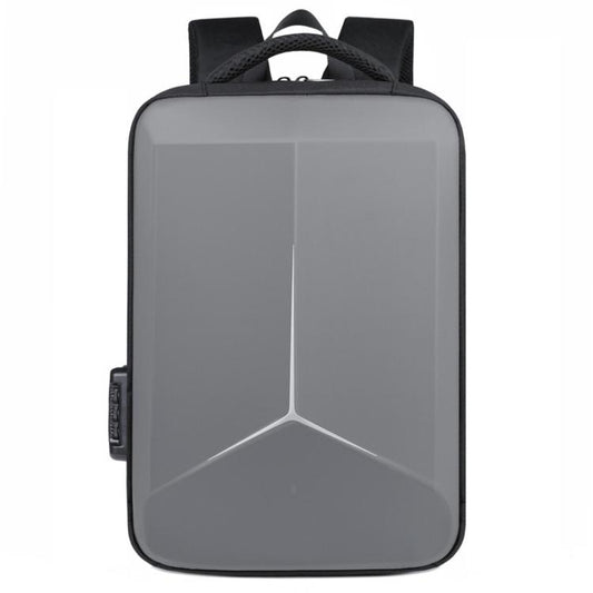 15.6-16.6 Inch Hard Shell Laptop Backpack with USB+Type-C Charging Ports Unisex Anti-Theft  Business Travel Bag Airbag Gray - Backpack by buy2fix | Online Shopping UK | buy2fix