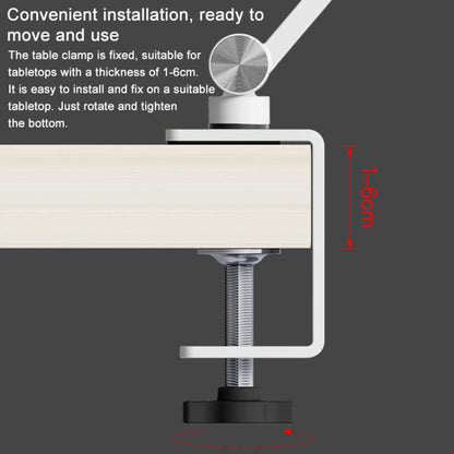 Cell Phone Holder Live Streaming Desktop Folding Phone / Tablet Universal Desk Clip Holder(Dark Gray) - Lazy Bracket by buy2fix | Online Shopping UK | buy2fix