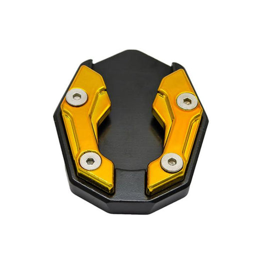 JCBD-002 CNC Aluminum Alloy Motorcycle Side Support Anti-slip Pad(Gold) - Replacement Parts by buy2fix | Online Shopping UK | buy2fix