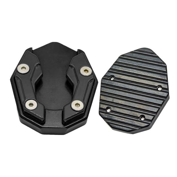 JCBD-002 CNC Aluminum Alloy Motorcycle Side Support Anti-slip Pad(Black) - Replacement Parts by buy2fix | Online Shopping UK | buy2fix