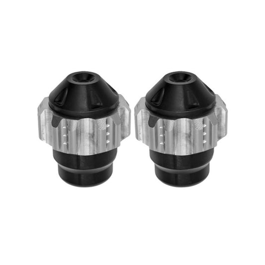 1pair QCB-011 Universal Aluminum Alloy Anti-Fall Front Fork Cup Motorcycle Wheel Protection Ball(Silver) - Protective Gear by buy2fix | Online Shopping UK | buy2fix
