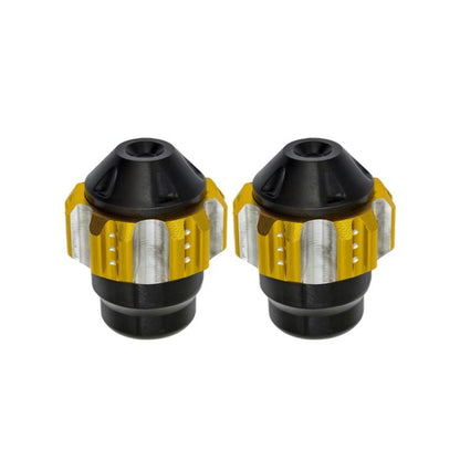 1pair QCB-011 Universal Aluminum Alloy Anti-Fall Front Fork Cup Motorcycle Wheel Protection Ball(Gold) - Protective Gear by buy2fix | Online Shopping UK | buy2fix