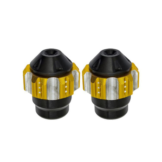 1pair QCB-011 Universal Aluminum Alloy Anti-Fall Front Fork Cup Motorcycle Wheel Protection Ball(Gold) - Protective Gear by buy2fix | Online Shopping UK | buy2fix