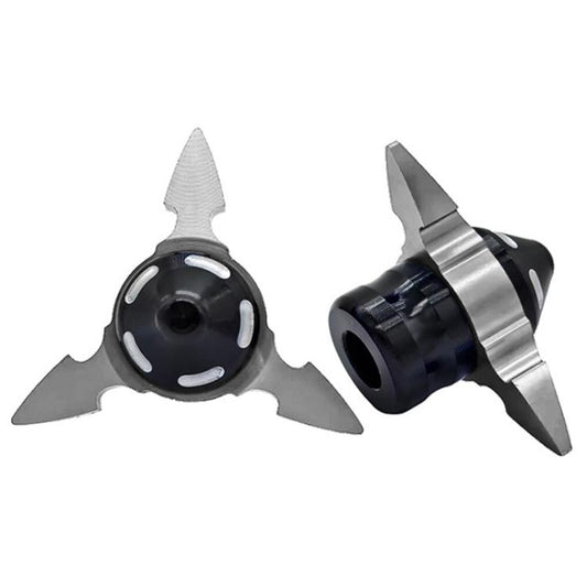 1pair QCB-034 Aluminum Alloy Dart Front Fork Cup Wheel Anti-fall Wear-resistant Decorative Cup(Silver) - Protective Gear by buy2fix | Online Shopping UK | buy2fix