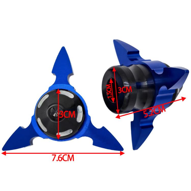 1pair QCB-034 Aluminum Alloy Dart Front Fork Cup Wheel Anti-fall Wear-resistant Decorative Cup(Blue) - Protective Gear by buy2fix | Online Shopping UK | buy2fix