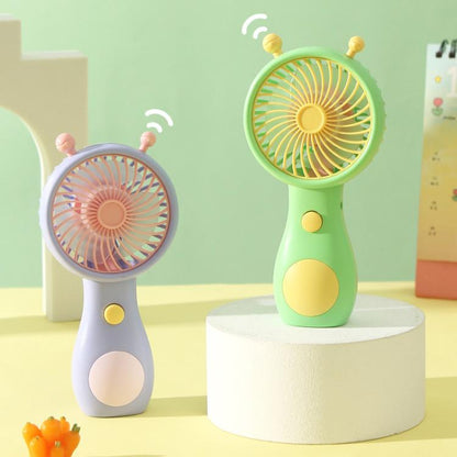 Cute Small Snail Handheld USB Rechargeable Fan Portable Mini Compact Pocket Fan(Blue) - Electric Fans by buy2fix | Online Shopping UK | buy2fix