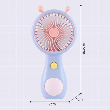 Cute Small Snail Handheld USB Rechargeable Fan Portable Mini Compact Pocket Fan(Green) - Electric Fans by buy2fix | Online Shopping UK | buy2fix