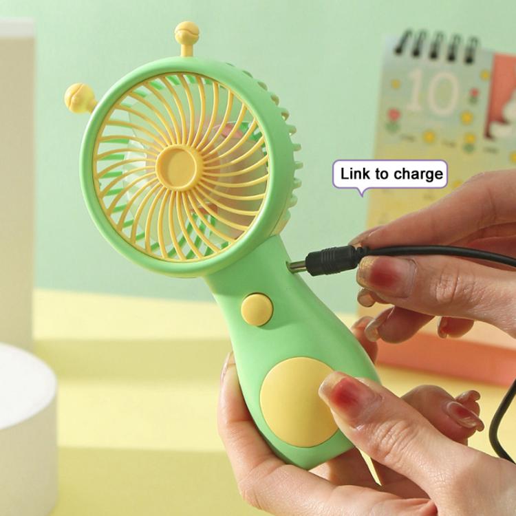 Cute Small Snail Handheld USB Rechargeable Fan Portable Mini Compact Pocket Fan(Purple) - Electric Fans by buy2fix | Online Shopping UK | buy2fix