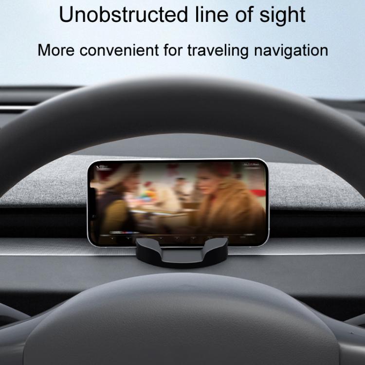 For Tesla New Model Y / 3 Car Dashboard Silicone Cell Phone Navigation Mount - Special Car Holders by buy2fix | Online Shopping UK | buy2fix