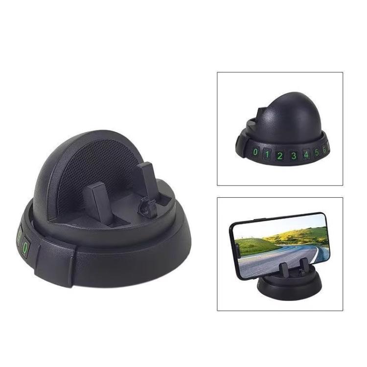 Car Phone Holder Dashboard Mount with Glow-in-the-Dark Parking Number Plate - Universal Car Holders by buy2fix | Online Shopping UK | buy2fix