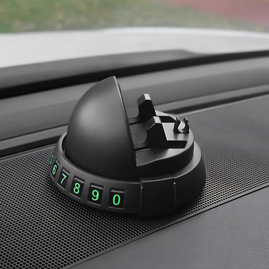 Car Phone Holder Dashboard Mount with Glow-in-the-Dark Parking Number Plate - Universal Car Holders by buy2fix | Online Shopping UK | buy2fix