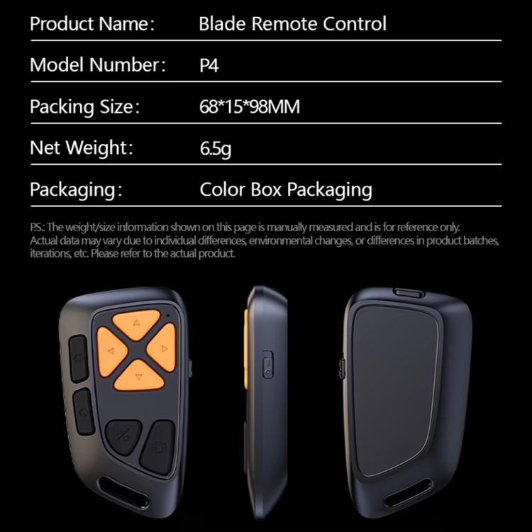 Smartphone Wireless Bluetooth Remote Control Camera Shutter E-Book Page Turner, TikTok Shorts Likes(Black) - Phone Remote Control by buy2fix | Online Shopping UK | buy2fix