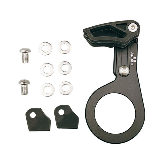 Bicycle Front Derailleur Single-Plate Positive Negative Tooth Chain Guide, Color: BB Center Shaft Model Black