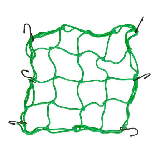 Motorcycle Scooter Fuel Tank Mesh Bag 6 Hooks Elastic Webbing Expandable Mesh Bag(Green)