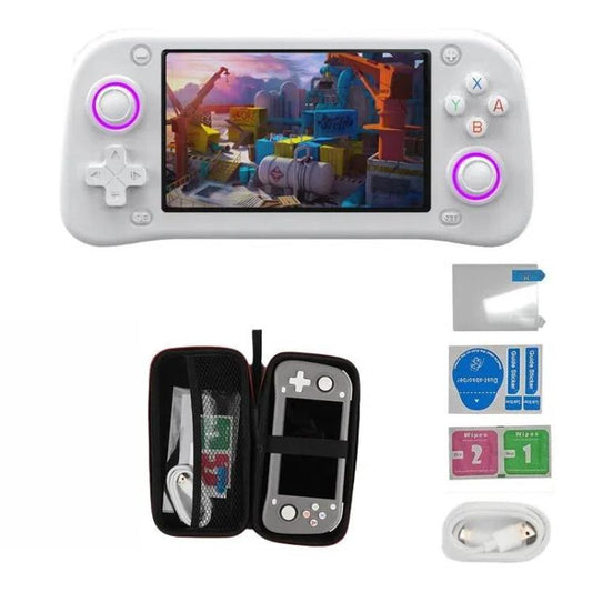 XF43 Retro Handheld Game Console Open Source 4.3 Inch Large Screen Gaming Video Players Console 64G(White) - Pocket Console by buy2fix | Online Shopping UK | buy2fix