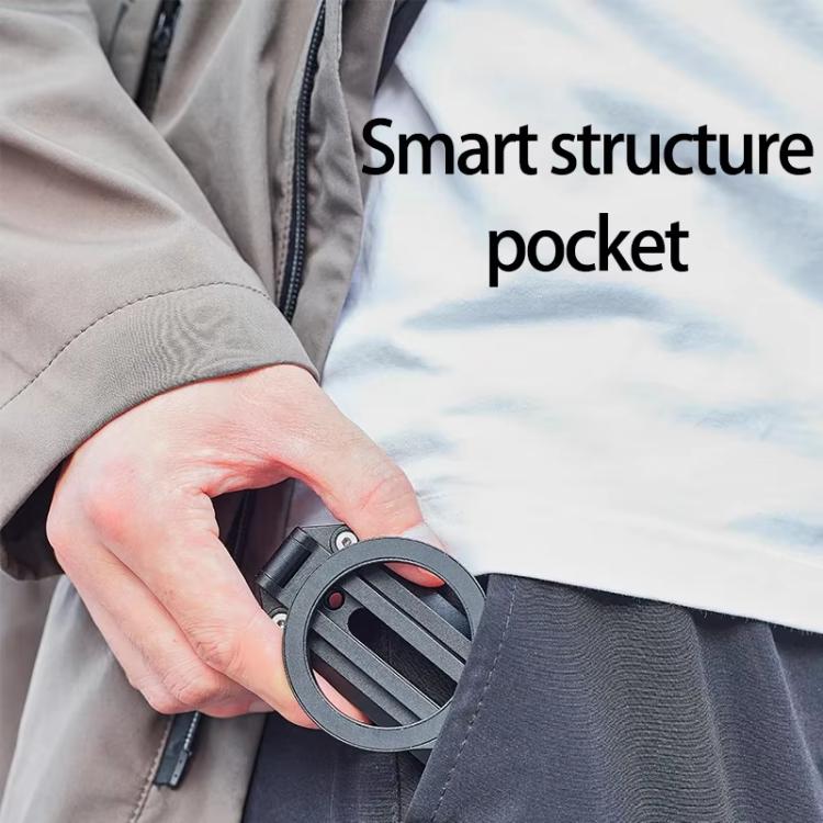 Foldable Magnet Tripod Desk Mount Phone Handle Smartphone Bracket(Silver) - Desktop Holder by buy2fix | Online Shopping UK | buy2fix