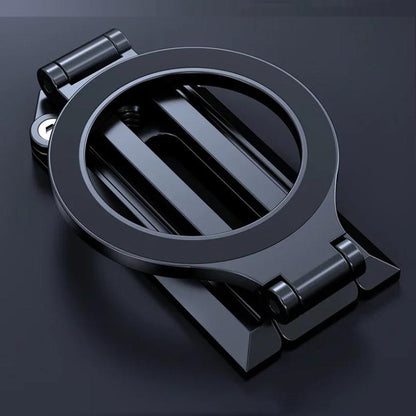 Foldable Magnet Tripod Desk Mount Phone Handle Smartphone Bracket(Silver) - Desktop Holder by buy2fix | Online Shopping UK | buy2fix