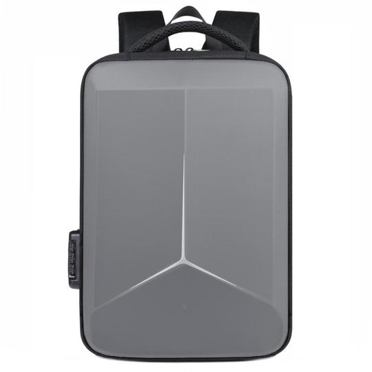 17.3-18 Inch Hard Shell Laptop Backpack with USB+Type-C Charging Ports Unisex Anti-Theft  Business Travel Bag, Color: Airbag Gray