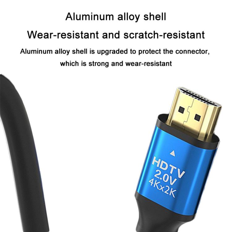 VegGieg V2.0 4K60Hz TV Set-Top Box Computer Monitor Projection HDMI Video Connection Cable, Size: 5m(Black) - Cable by VegGieg | Online Shopping UK | buy2fix