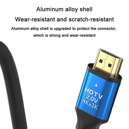 VegGieg V2.0 4K60Hz TV Set-Top Box Computer Monitor Projection HDMI Video Connection Cable, Size: 5m(Black) - Cable by VegGieg | Online Shopping UK | buy2fix