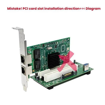 SUNWEIT ST46 PCIe X1 To 2-PCI Card Slot ASM1083 Bridge Card No Drive Plug and Play - Add-on Cards by buy2fix | Online Shopping UK | buy2fix