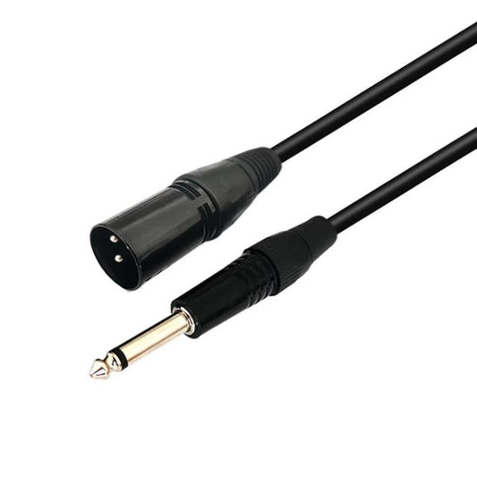 VEGGIEG 3Pin XLR Speaker Loudspeaker Cable Mixer Balanced Audio Microphone Cable, Length: 1.5m(6.5mm To XLR Male) - Microphone Audio Cable & Connector by VEGGIEG | Online Shopping UK | buy2fix