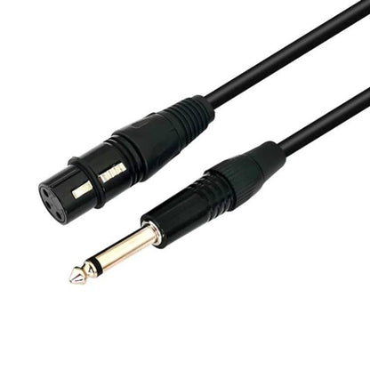 VEGGIEG 3Pin XLR Speaker Loudspeaker Cable Mixer Balanced Audio Microphone Cable, Length: 8m(6.5mm To XLR Female) - Microphone Audio Cable & Connector by VEGGIEG | Online Shopping UK | buy2fix