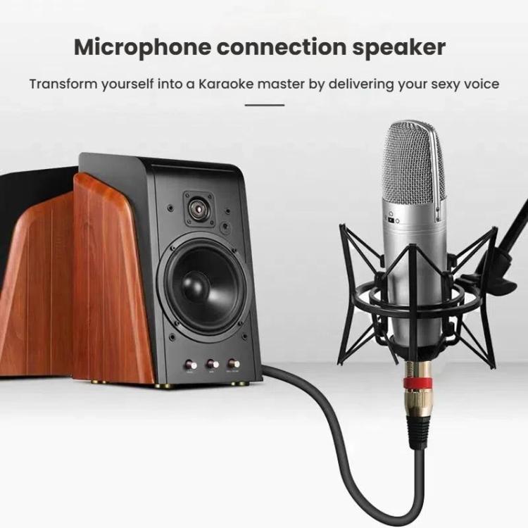VEGGIEG 3Pin XLR Speaker Loudspeaker Cable Mixer Balanced Audio Microphone Cable, Length: 1m(6.5mm To XLR Male) - Microphone Audio Cable & Connector by VEGGIEG | Online Shopping UK | buy2fix