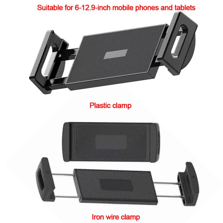 Telescopic Car Rear Pillow Phone Tablet Holder 2-Section Folding Headrest Bracket(Plastic Type) - Universal Car Holders by buy2fix | Online Shopping UK | buy2fix